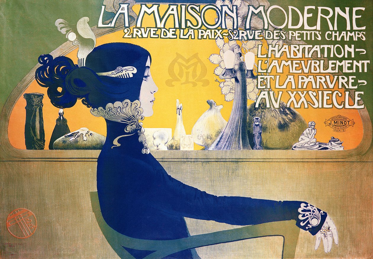 A Casa Moderna, c.1902 (poster) de Manuel Orazi