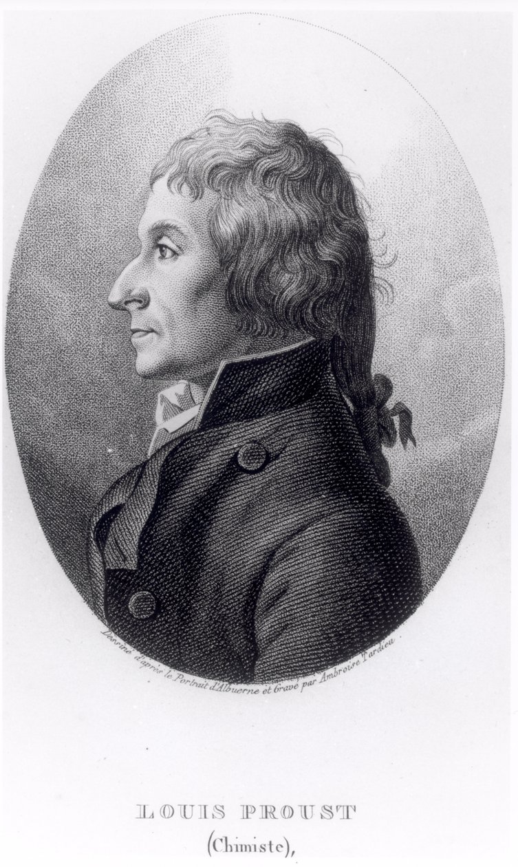 Joseph Louis Proust (1754-1826) gravado por Ambroise Tardieu (1788-1841) de Manuel Albuerne