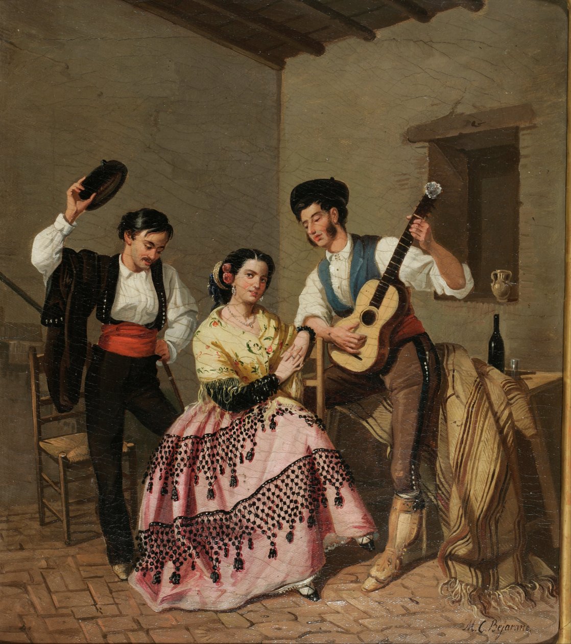O dístico de Manuel Cabral y Aguado Bejarano
