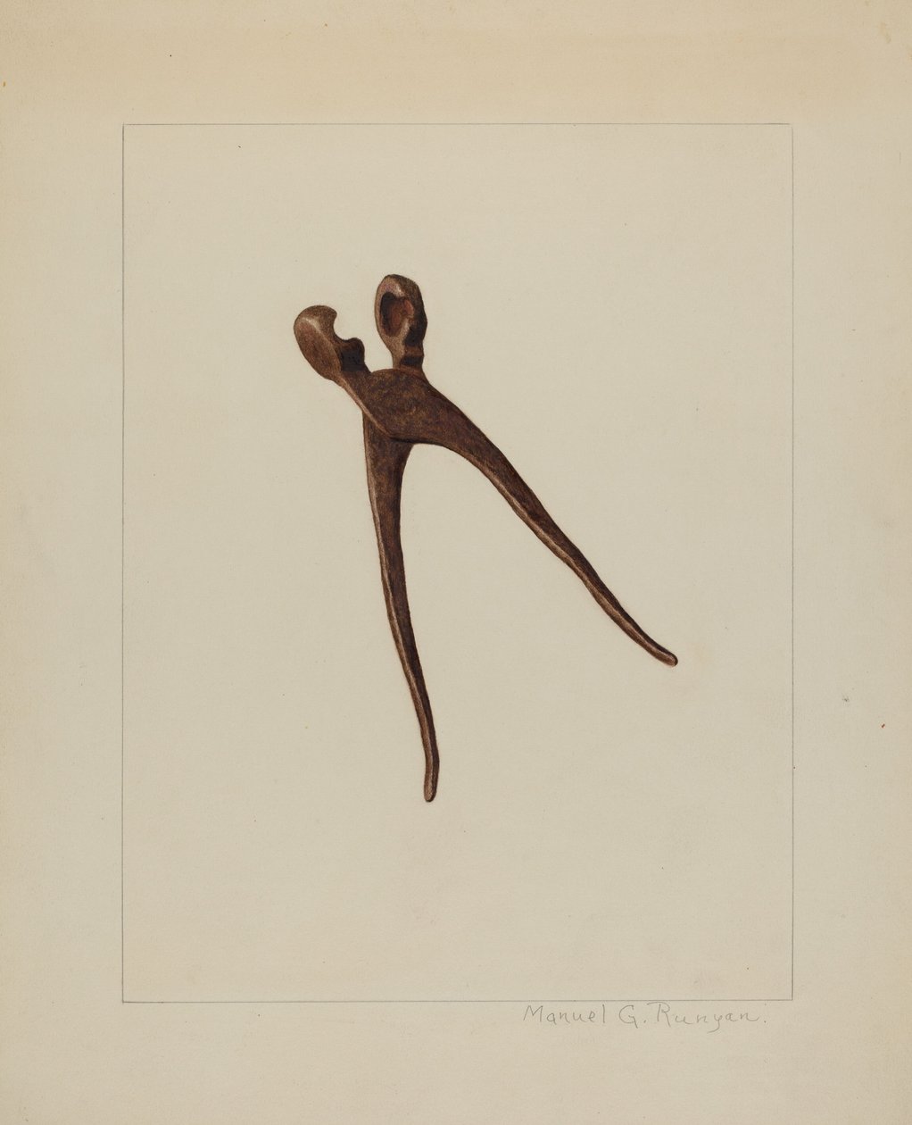 Bullet Mold, c. 1938. de Manuel G. Runyan
