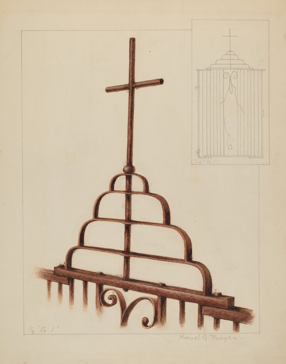 Cruz, c. 1937. de Manuel G. Runyan