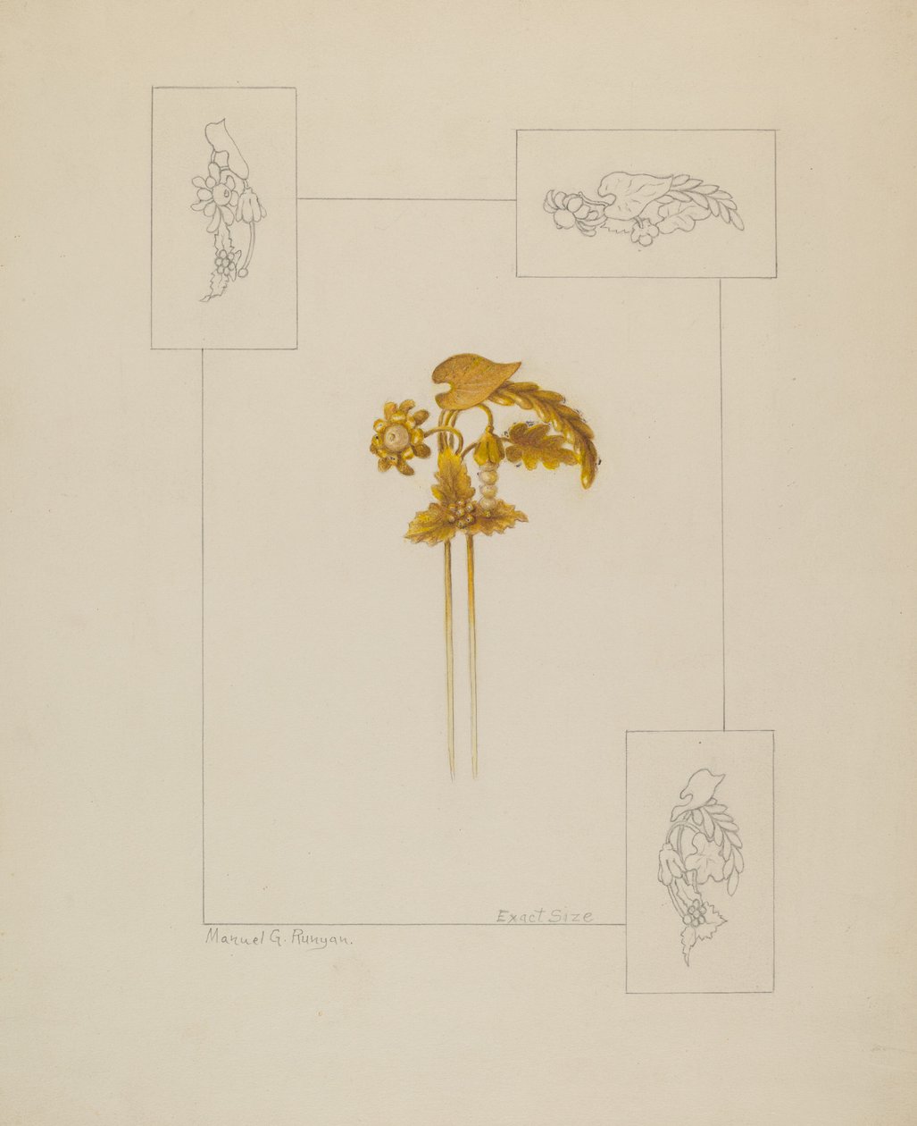 Hair Pin, c. 1937. de Manuel G. Runyan