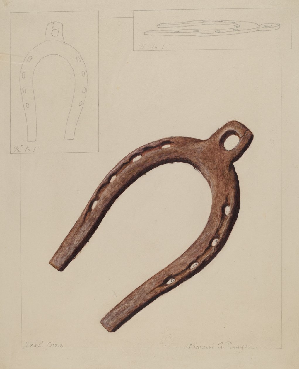 Mule Shoe, c. 1937. de Manuel G. Runyan