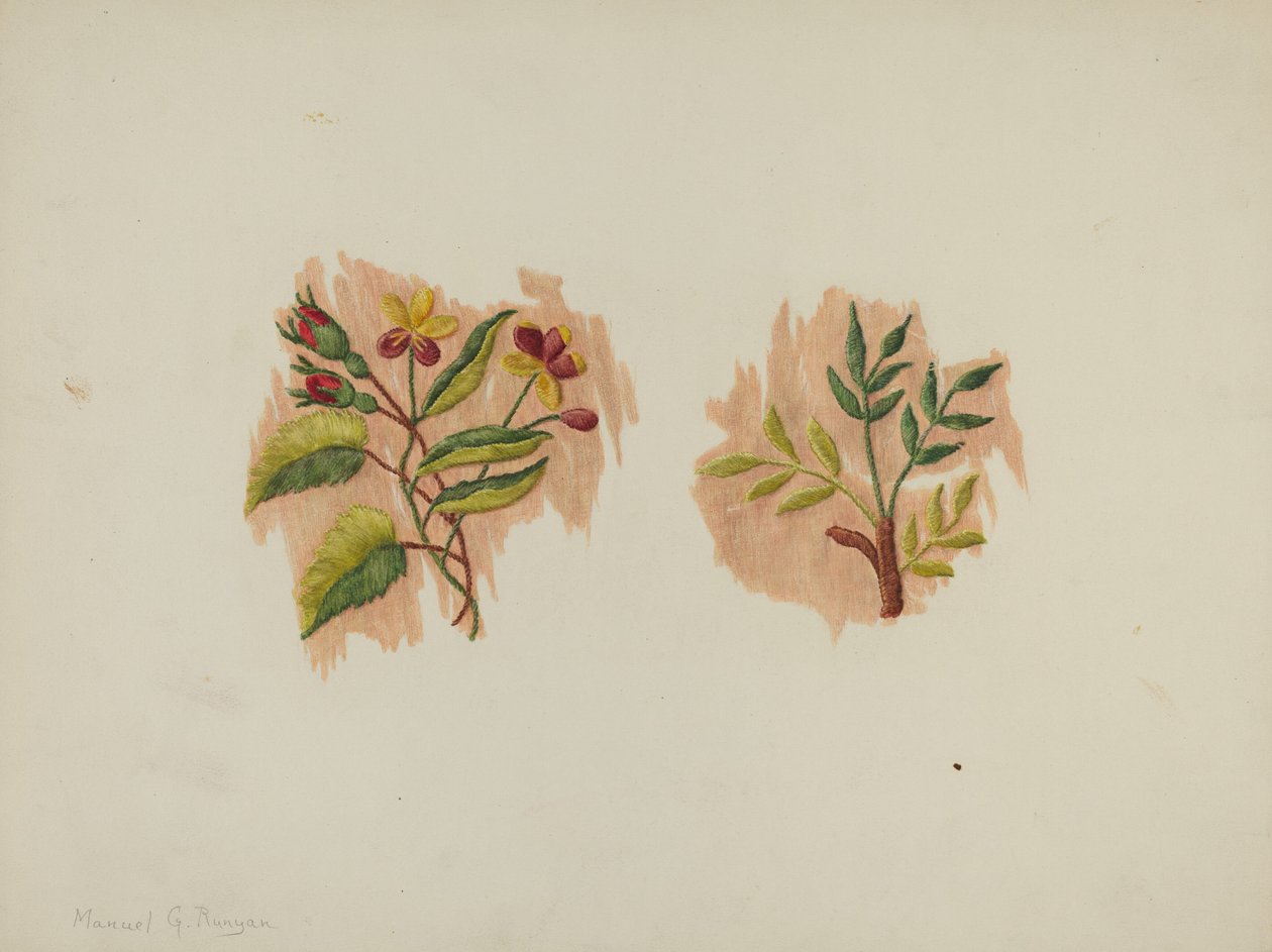 Fragmento de Seda Petticoat, c. 1939. de Manuel G. Runyan
