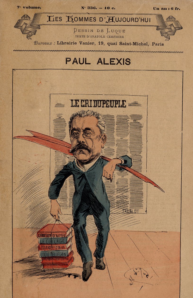 Capa de Os Homens de Hoje, número 336, ilustração de Manuel Luque (1854-1919): O Cree do Povo - Alexis Paul (1847-1901) de Manuel Luque