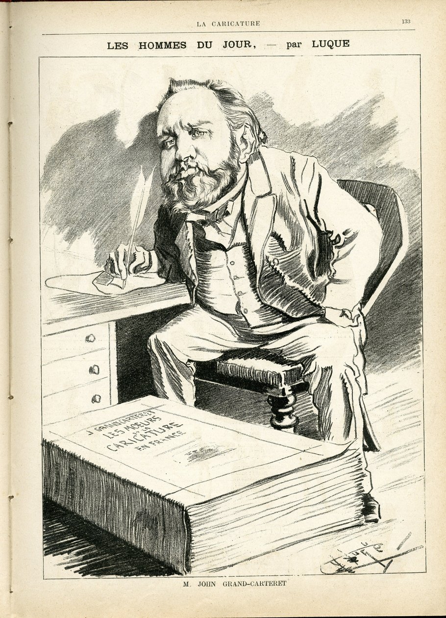 Ilustração de Manuel Luque (1854-1919) em La Caricature (1880) de Manuel Luque