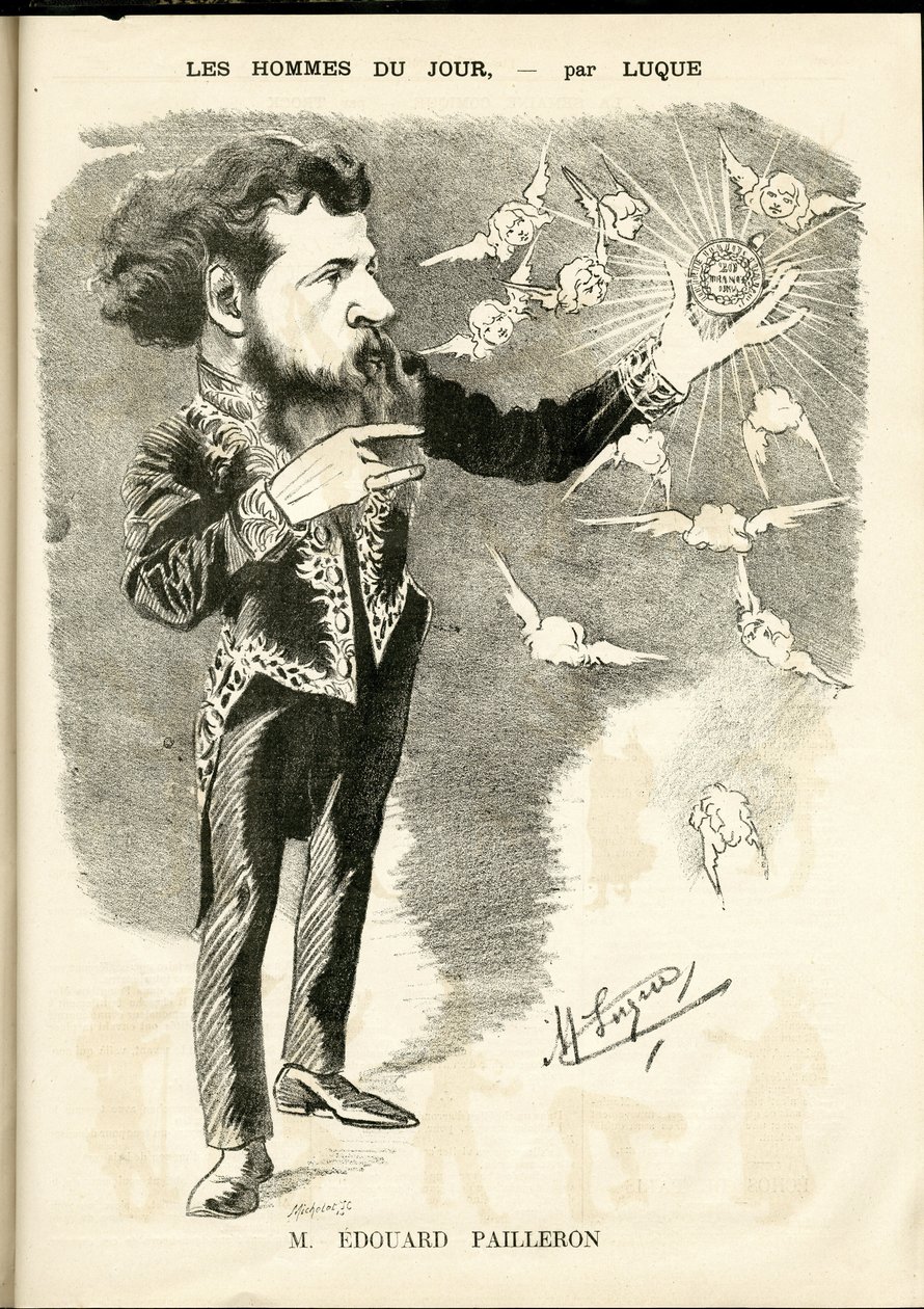 Ilustração de Manuel Luque (1854-1919) em La Caricature (1880) de Manuel Luque
