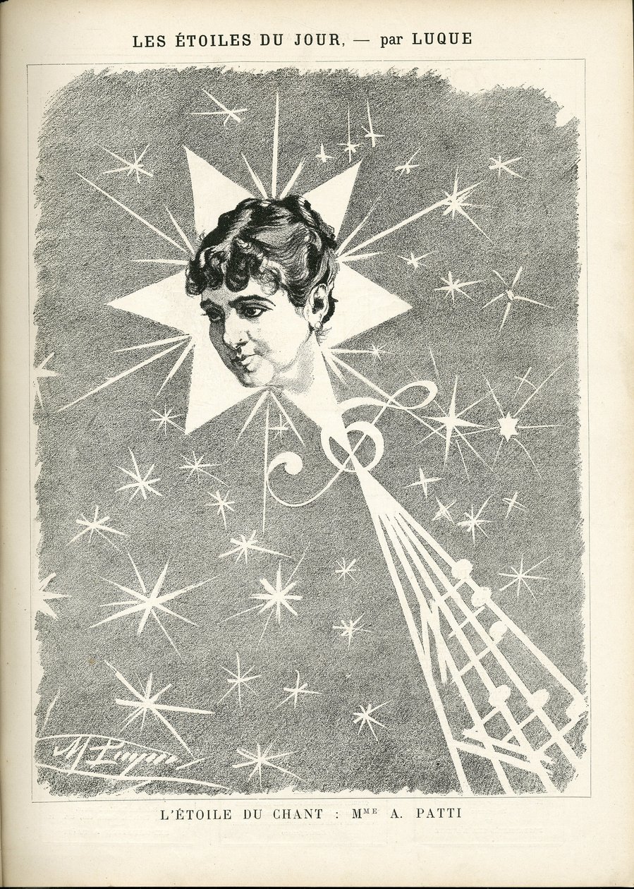 Ilustração de Manuel Luque (1854-1919) em La Caricature (1880) de Manuel Luque