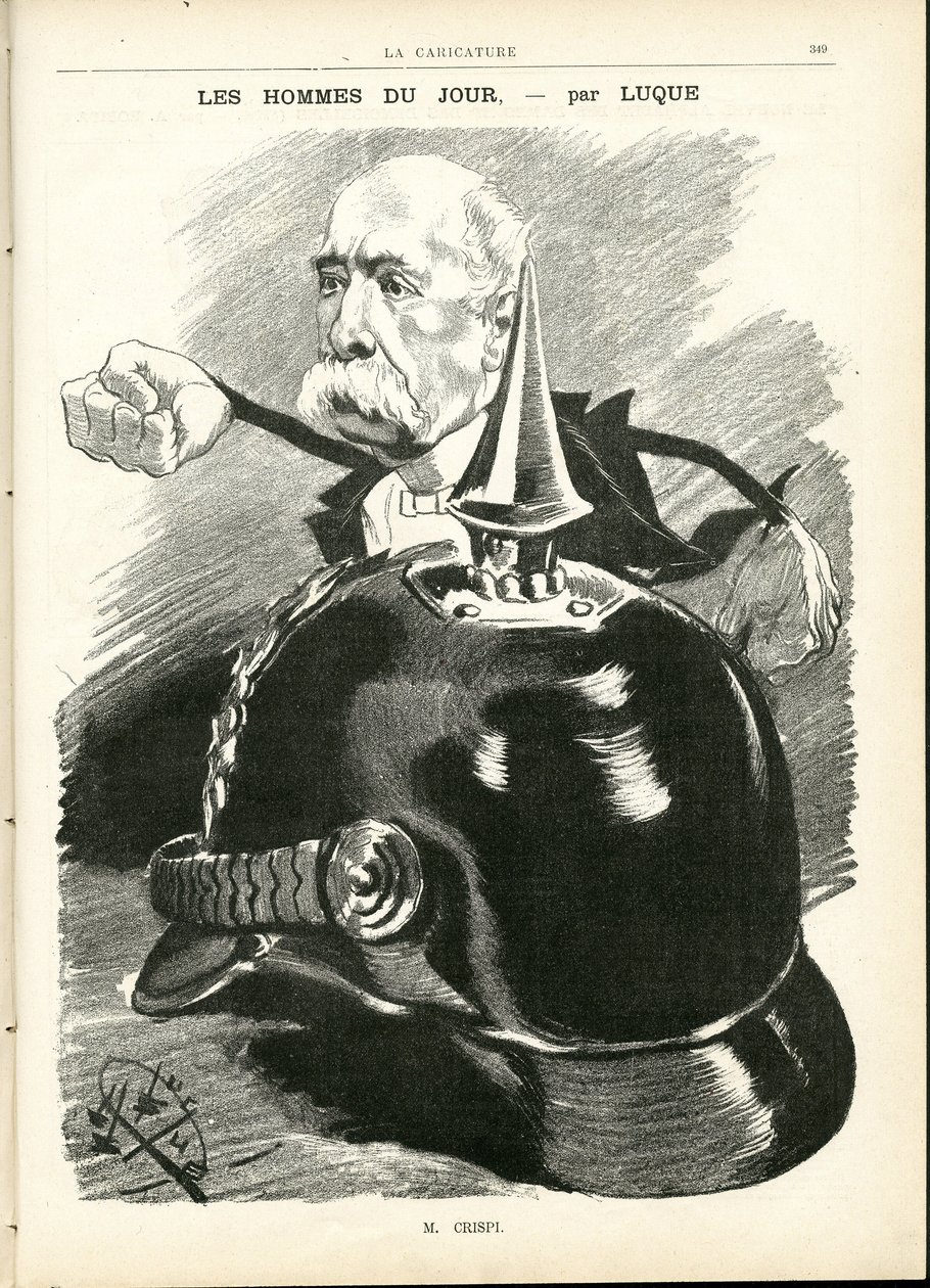 Ilustração de Manuel Luque (1854-1919) em La Caricature (1880) de Manuel Luque