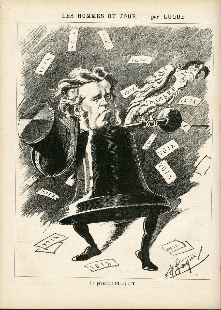 Ilustração de Manuel Luque (1854-1919) para a Capa de La Caricature (1880) de Manuel Luque