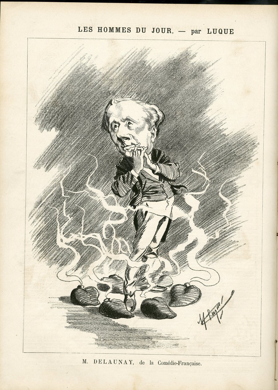 Ilustração de Manuel Luque (1854-1919) para a Capa de La Caricature (1880) de Manuel Luque