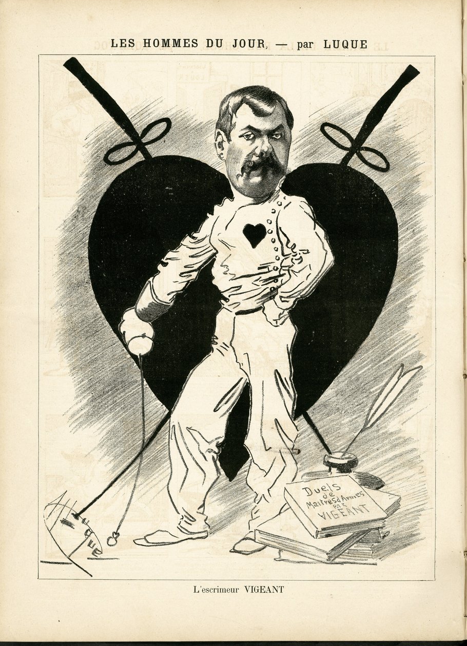 Ilustração de Manuel Luque (1854-1919) em La Caricature (1880) de Manuel Luque