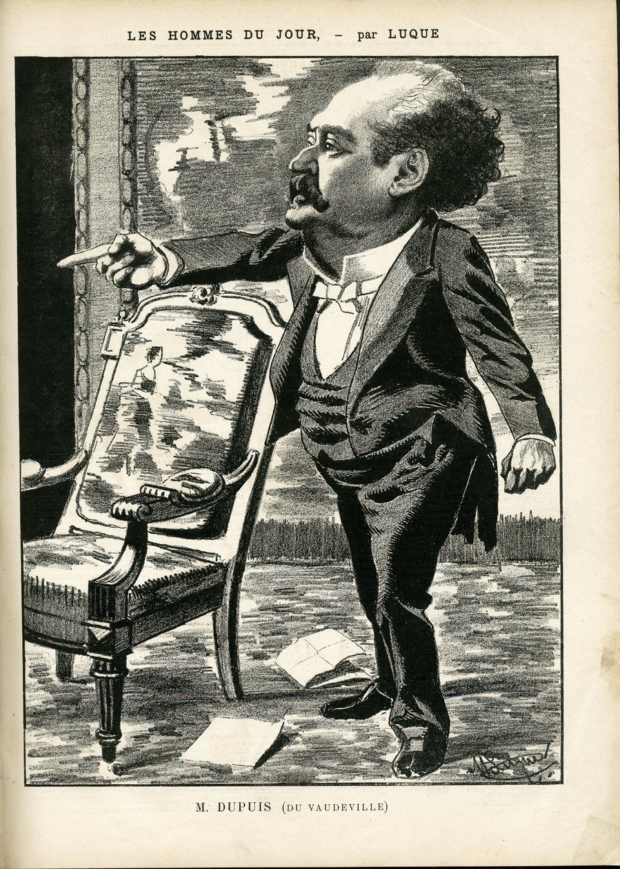 Ilustração de Manuel Luque (1854-1919) em La Caricature (1880) de Manuel Luque