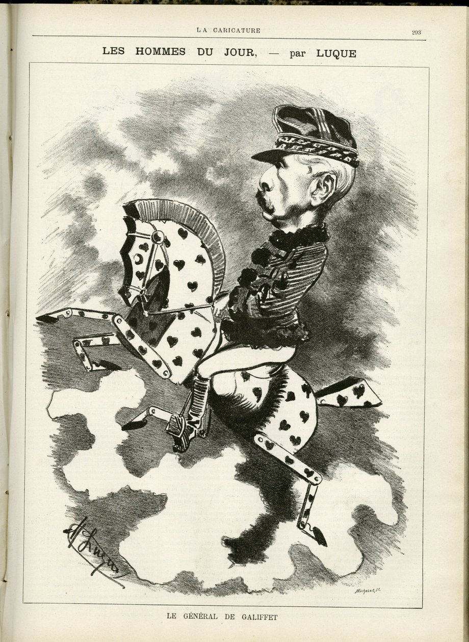 Ilustração de Manuel Luque (1854-1919) em La Caricature (1880) de Manuel Luque