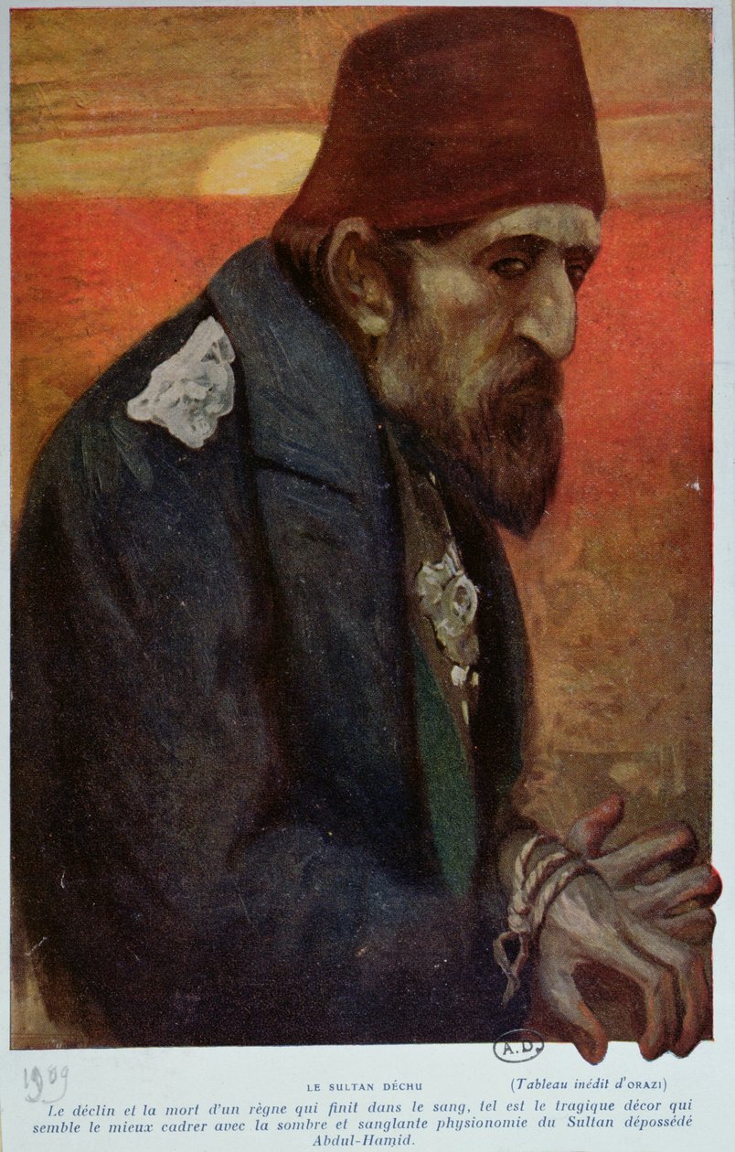 Sultão Abd al-Hamid II (1842-1918) 1909 de Manuel Orazi