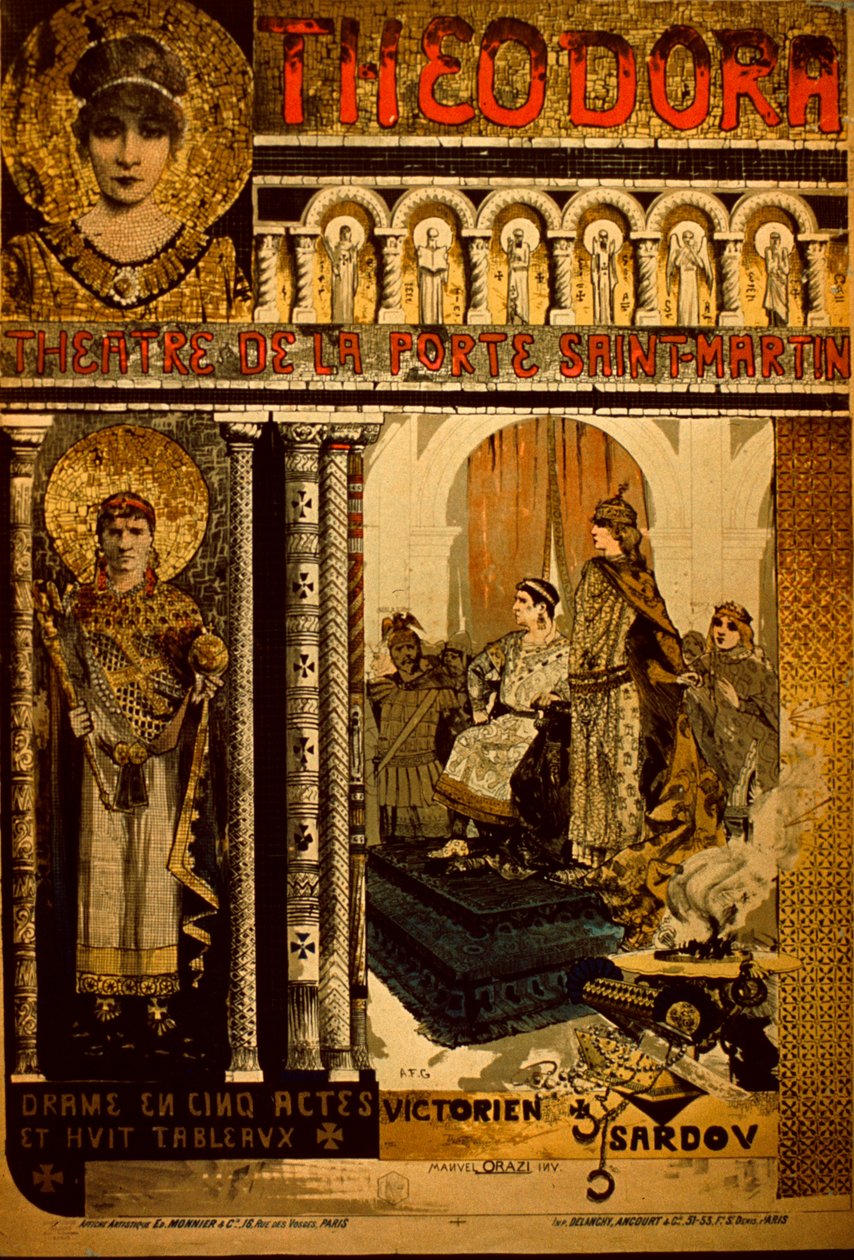 Cartaz do Teatro De La Porte Saint Martin de Manuel Orazi