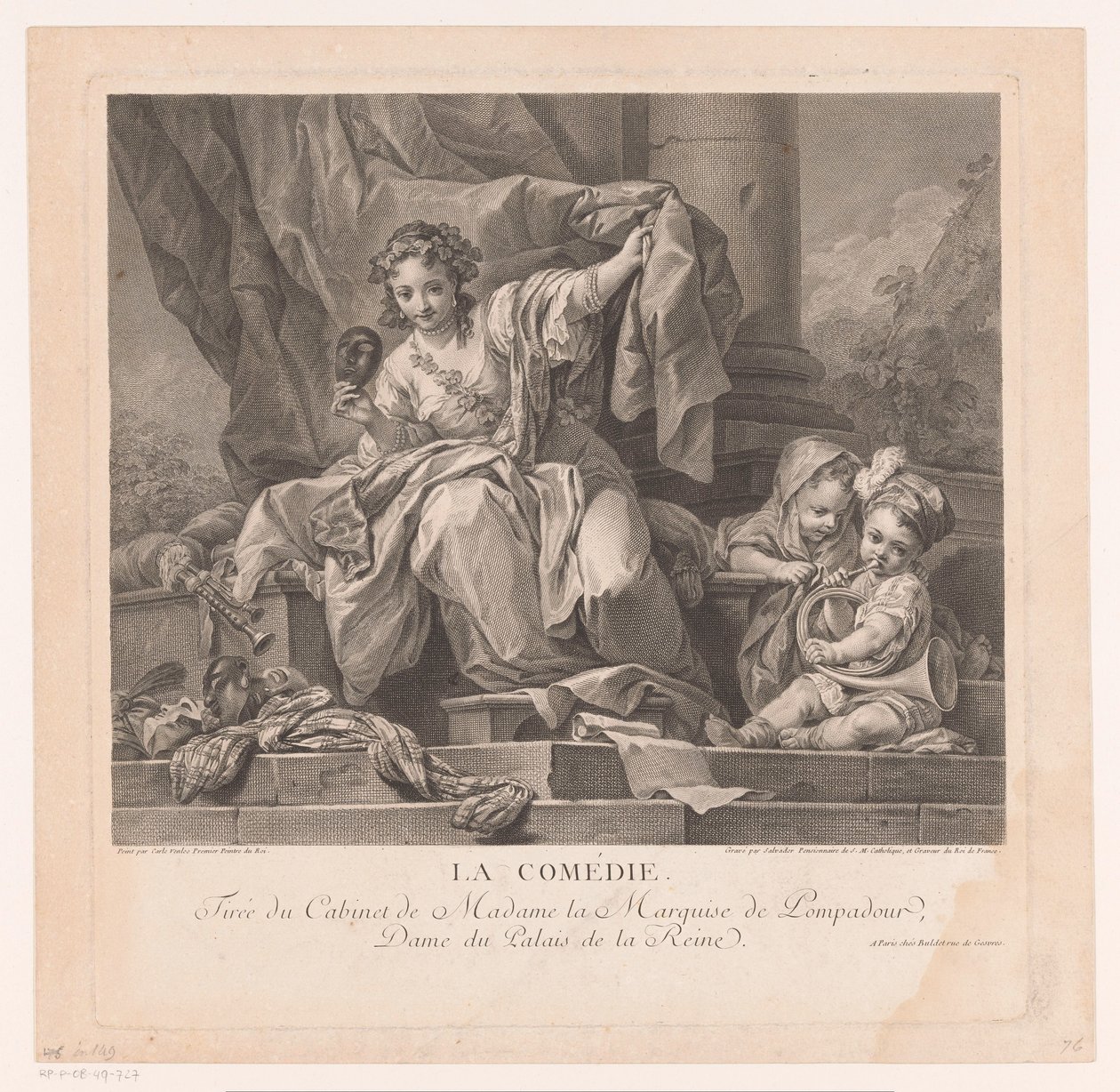 Alegoria da comédia
La Comédie (título sobre o objecto) de Manuel Salvador Carmona