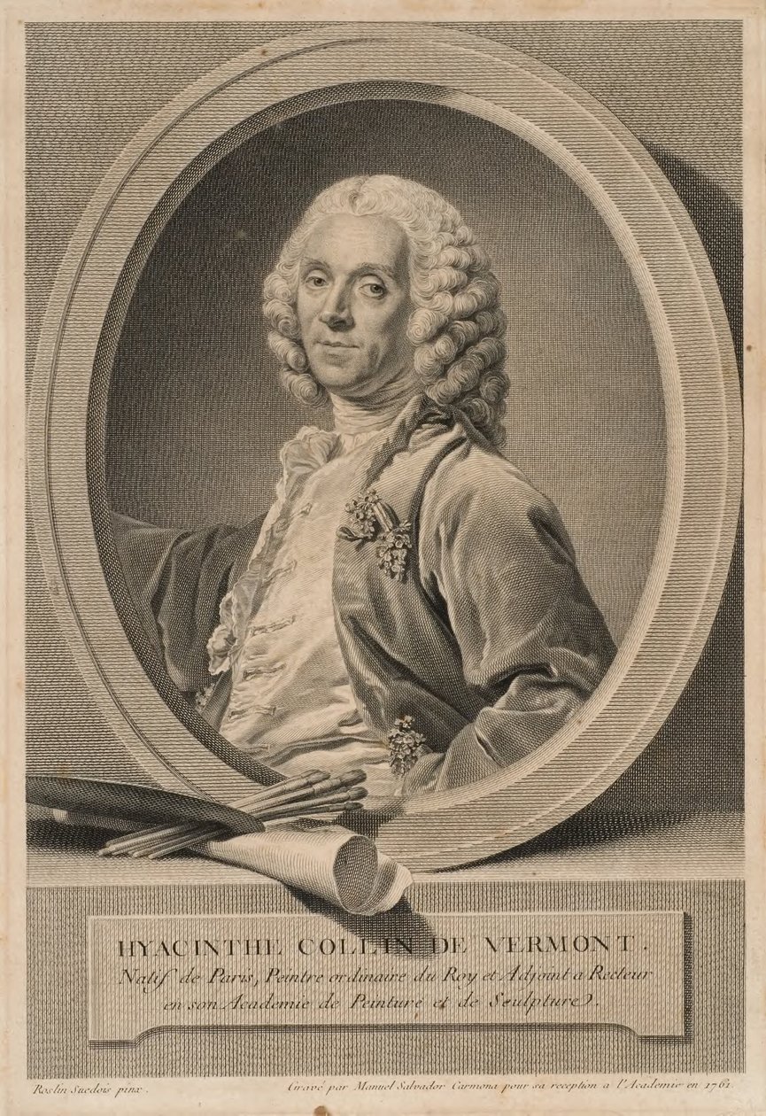 Hyacinthe Collin de Vermont, 1693-1761, pintor e membro da academia de Manuel Salvador Carmona