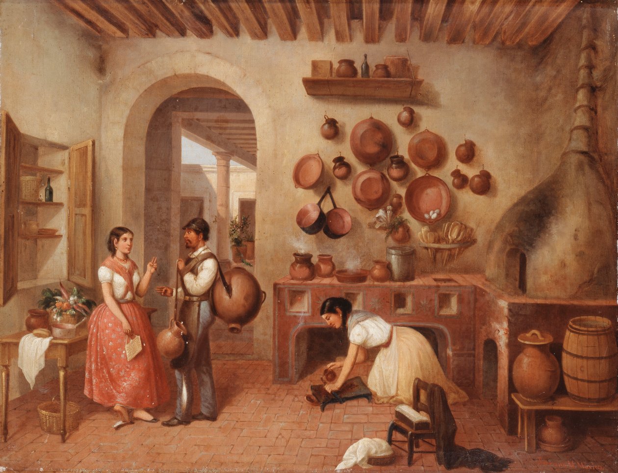Na cozinha da fazenda, de Manuel Serrano