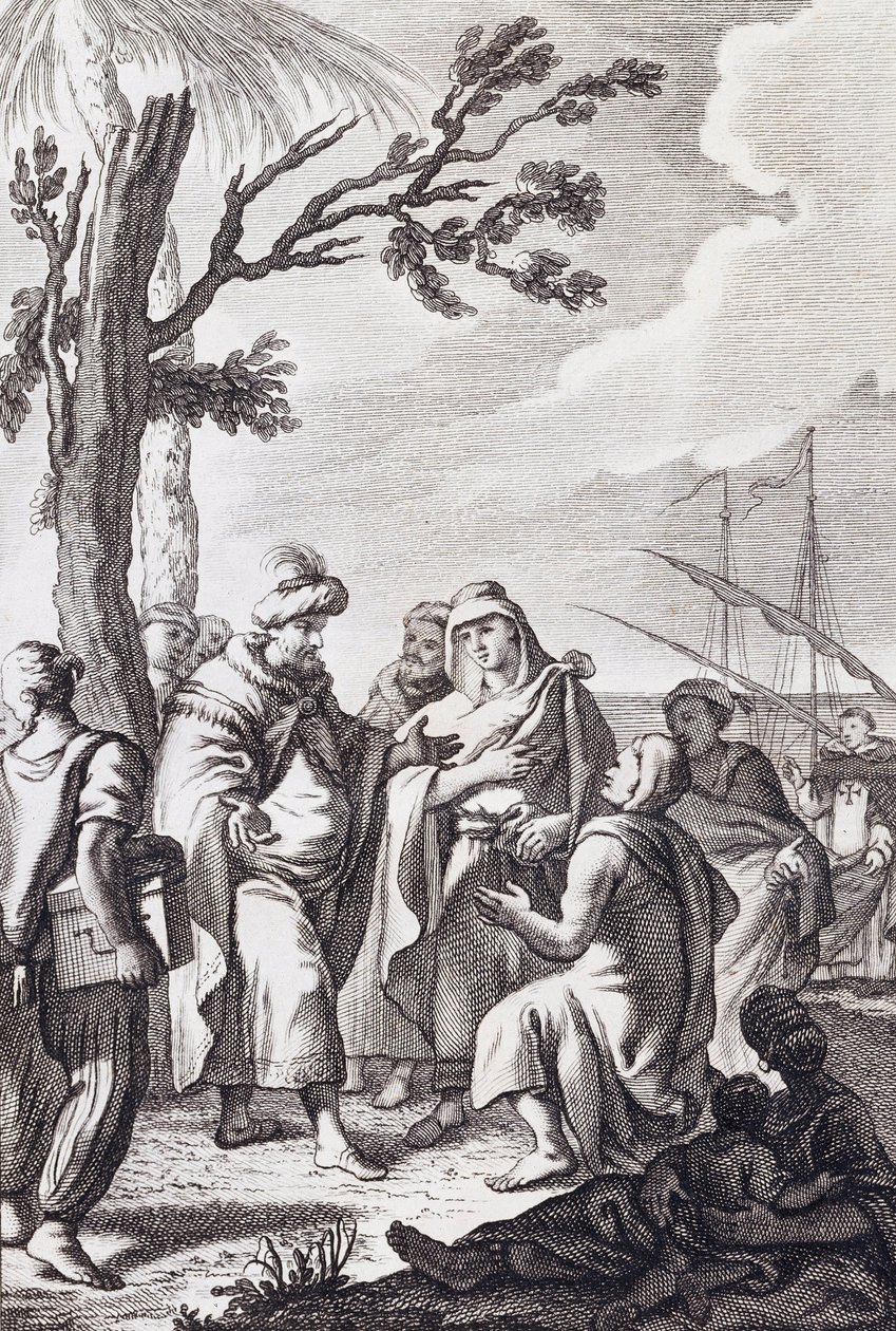 Ilustração para "O Tratado de Argel" de Miguel de Cervantes de Manuel de la Cruz y Cano