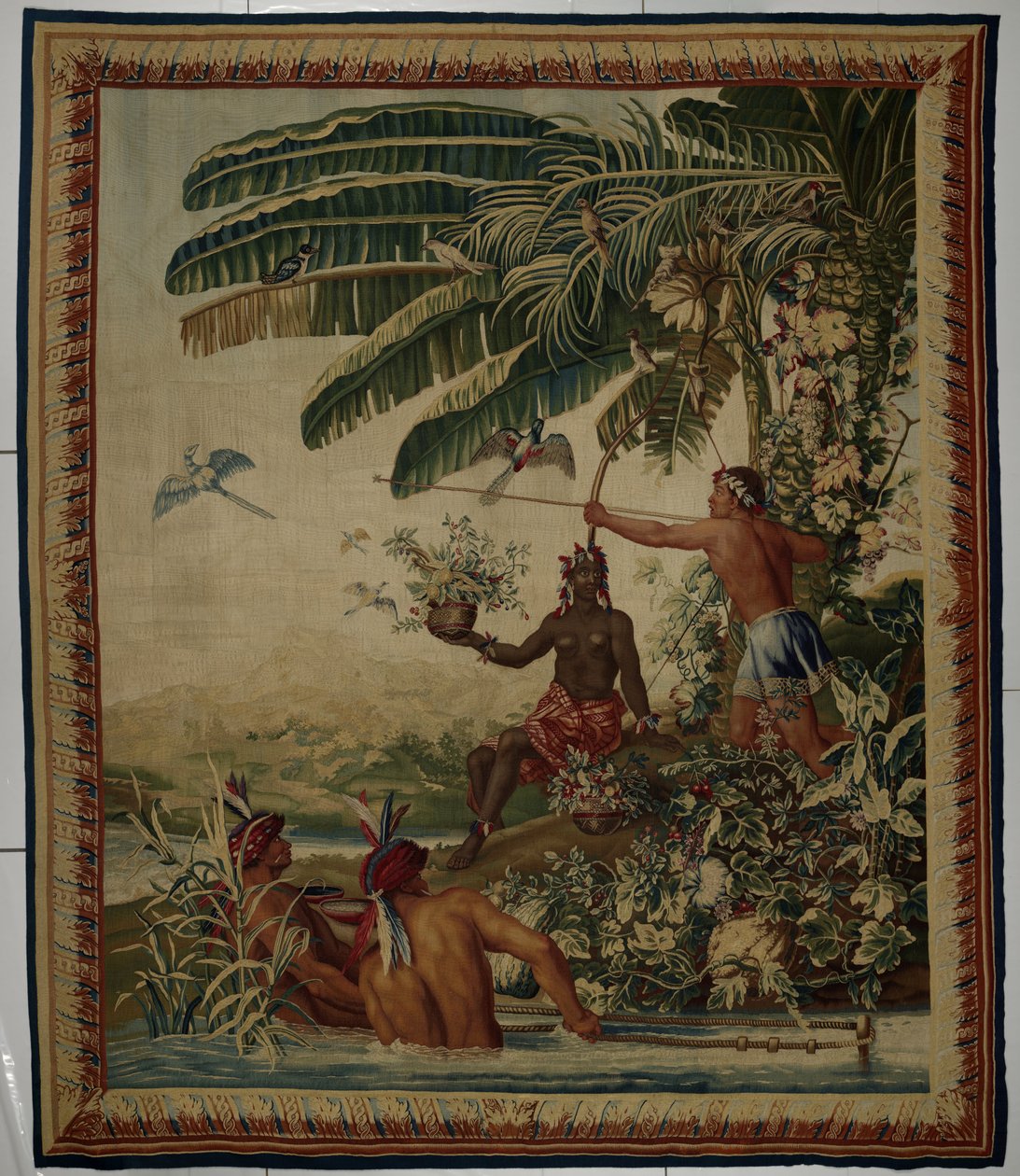 Les pêcheurs (Os Pescadores), Tapeçaria da série Les Anciennes Indes (As Antigas Índias)
Pescadores de Manufacture Royale des Gobelins