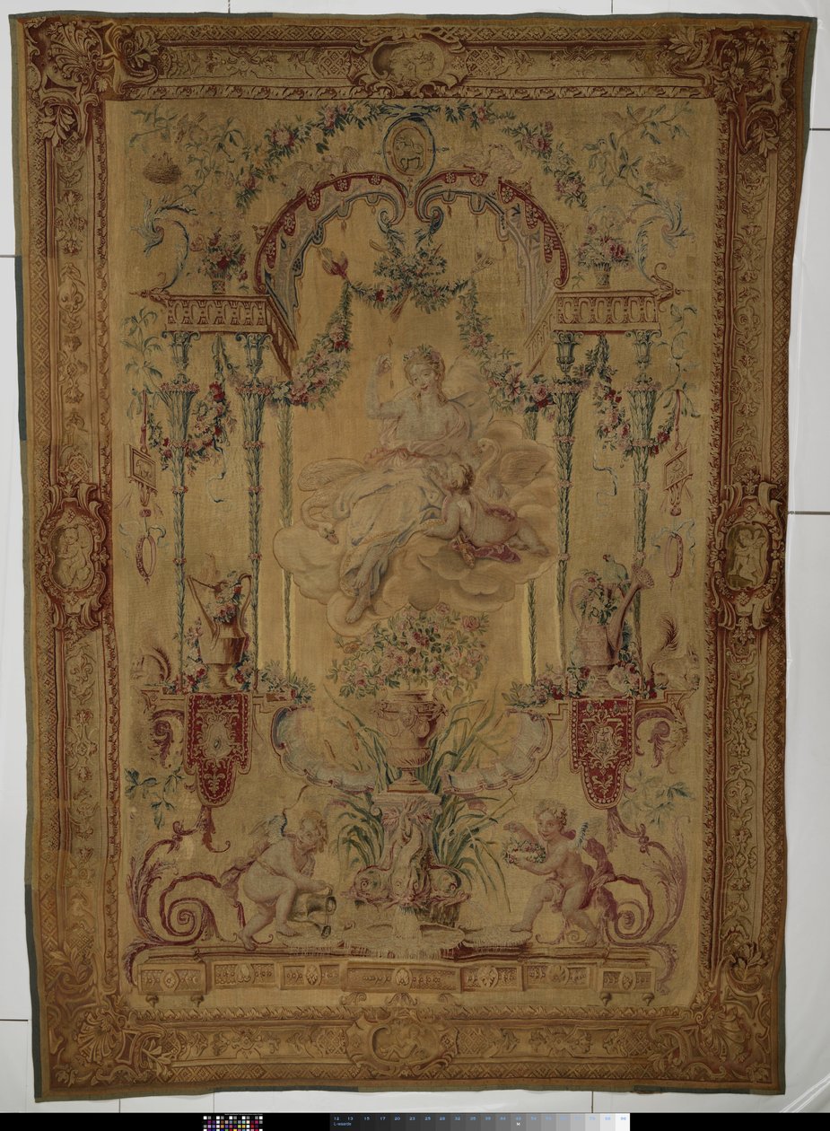 Tapeçaria representando Vénus, simbolizando a Primavera de Manufacture Royale des Gobelins