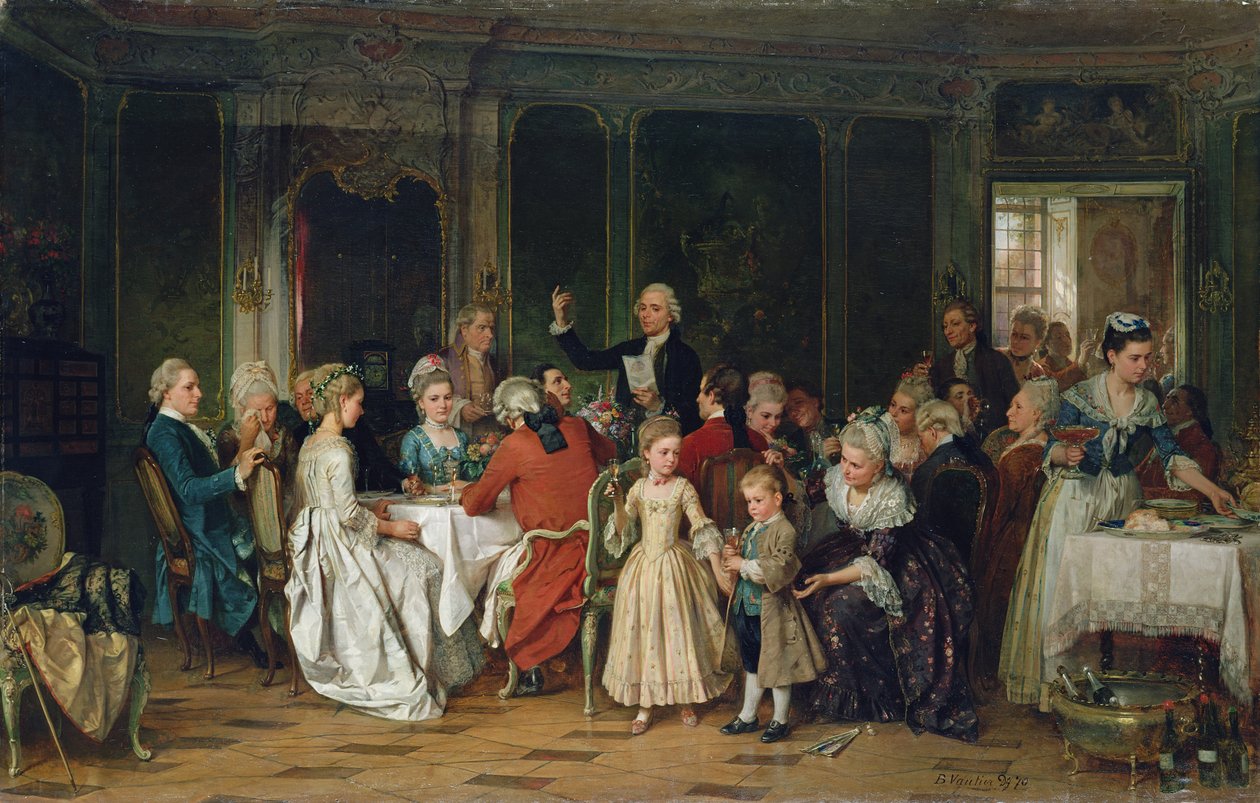 O brinde à noiva, 1870 de Marc Louis Benjamin Vautier