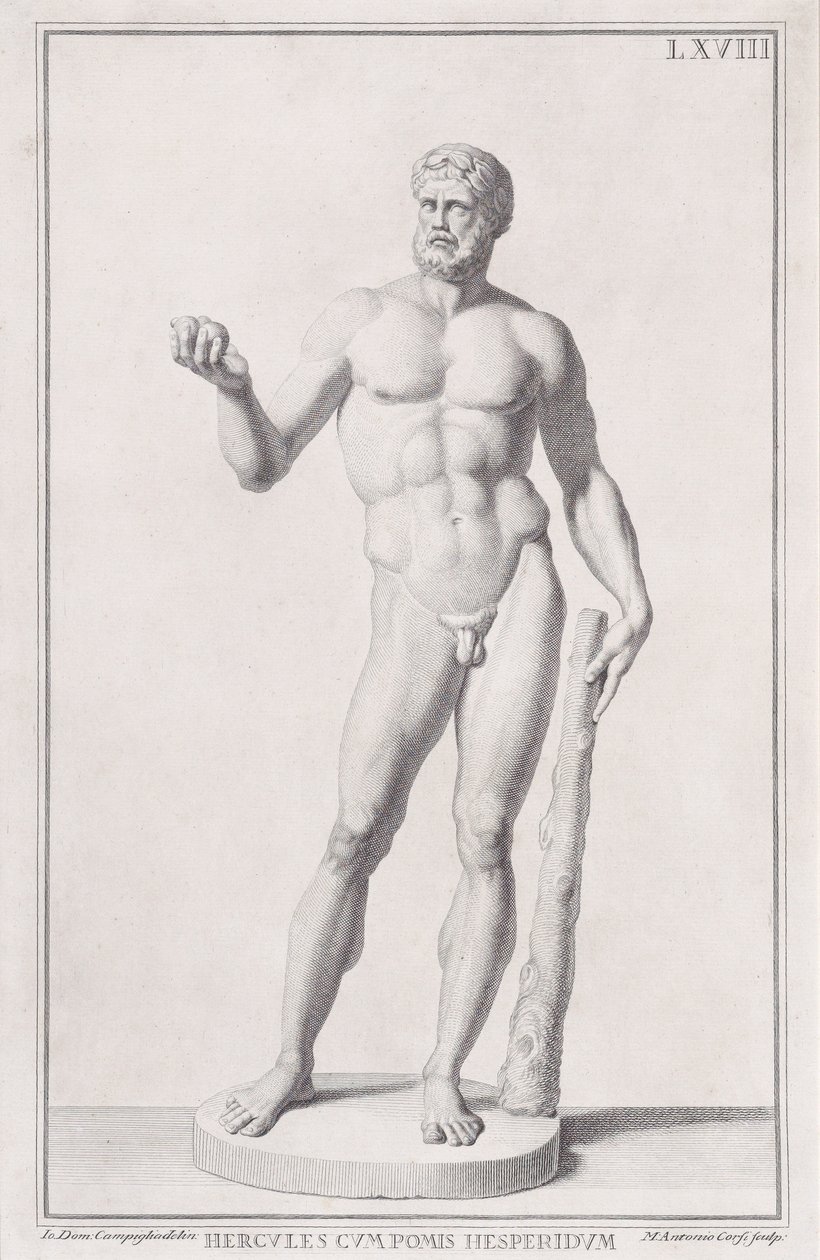 Estátua de Hércules, 1734. de Marc