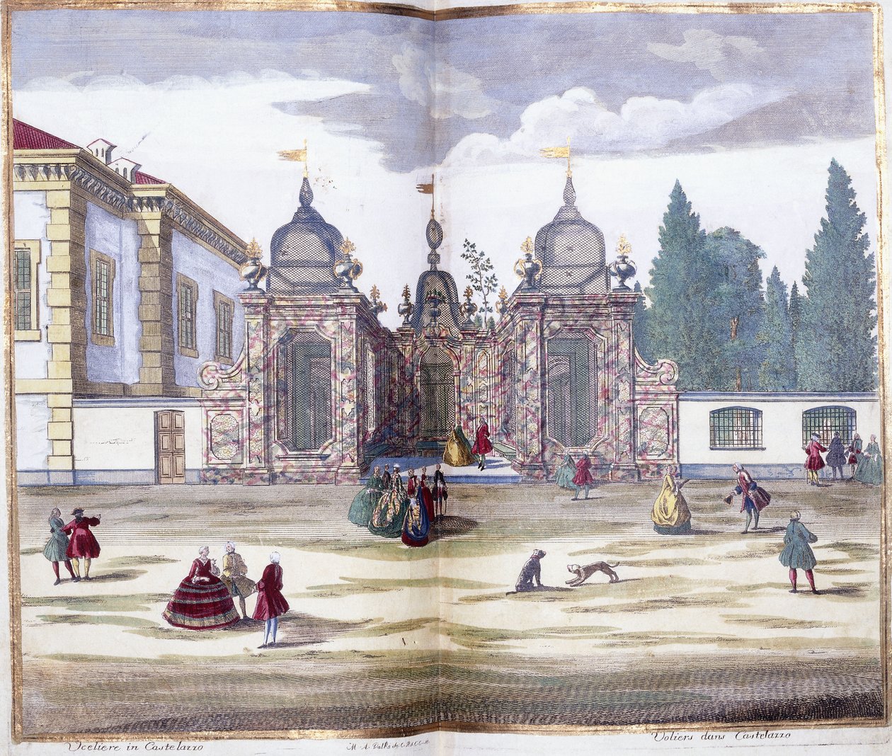 Aviário em Castellazo, 1743 de MarcAntonio dal Re