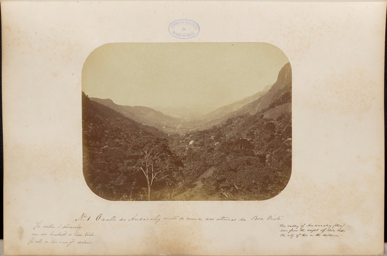 A valle do Andarahy visto de cima das alternas da Boa Vista de Marc Ferrez