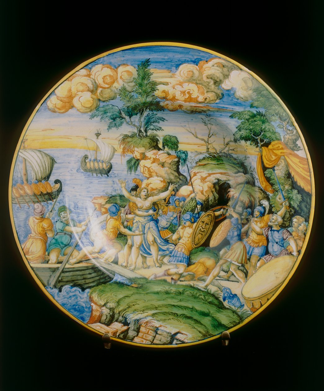 Violação de Elena, placa atribuída a Marcantonio Raimondi conservada no Museo Nazionale del Bargello, Florença de Marcantonio (attr.to) Raimondi