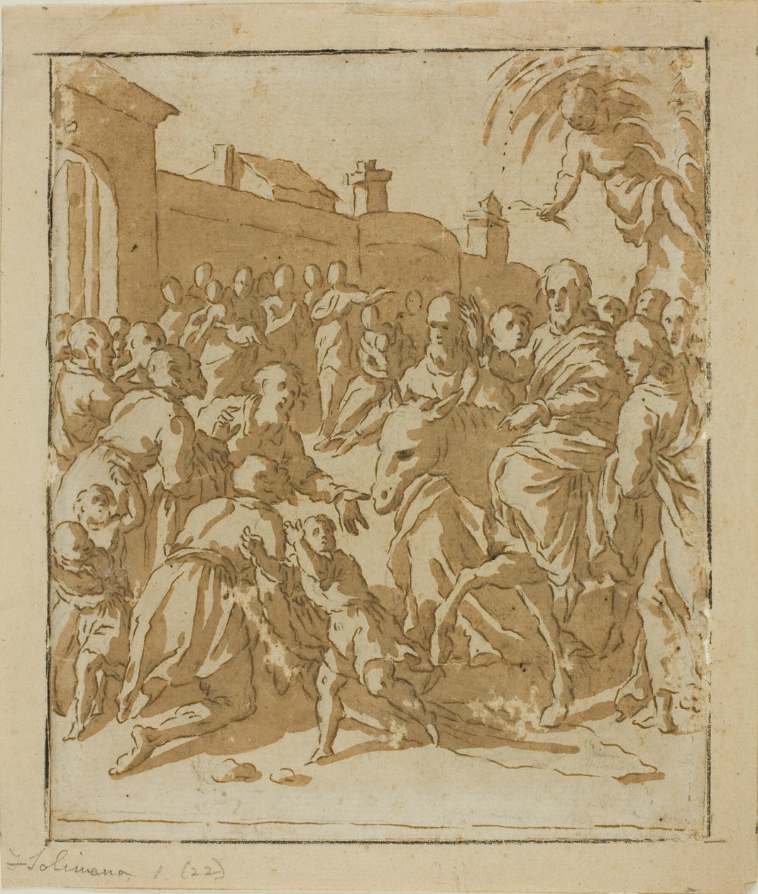 Cristo Entrando em Jerusalém de Marcantonio Bassetti