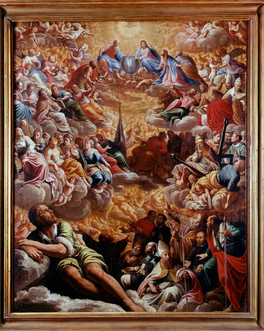 Paraíso - Pintura de Marcantonio Bassetti (1588-1630), óleo sobre tela 78X61 CM - Naples Museo di Capodimonte de Marcantonio Bassetti