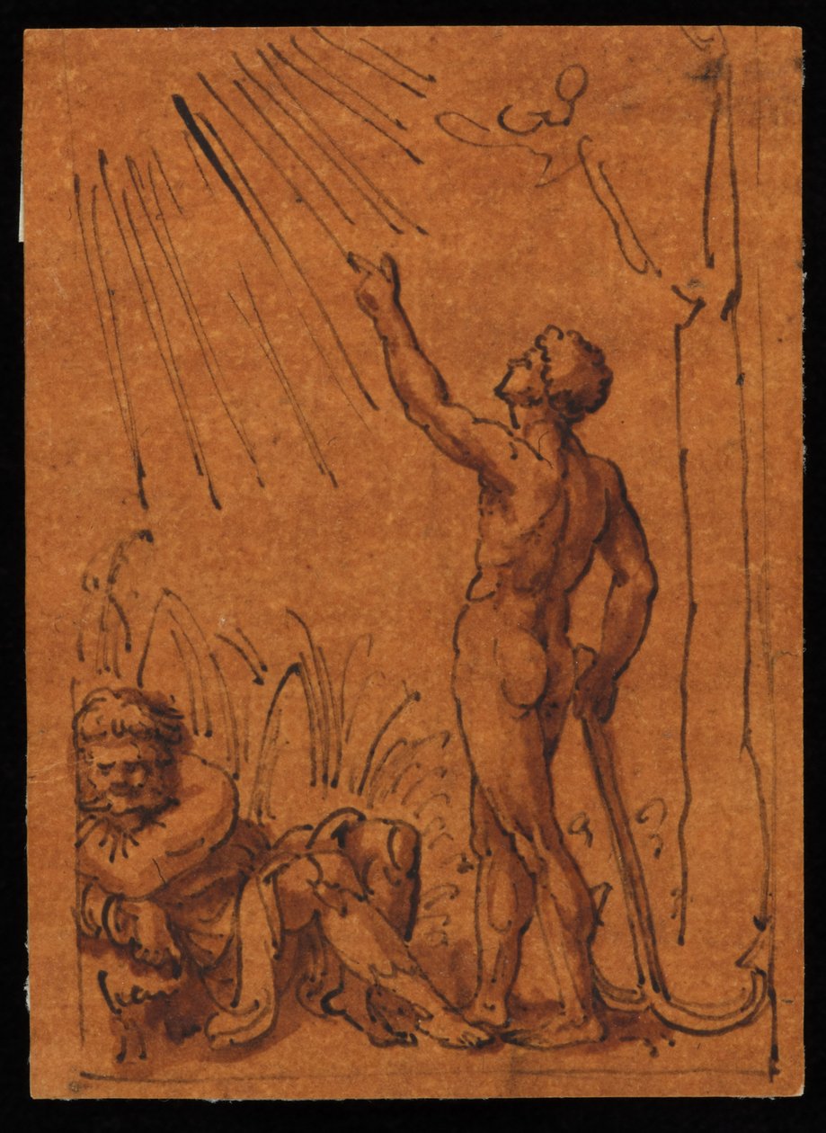 Alegoria do sol e da terra de Marcantonio Raimondi