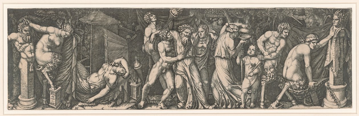 Bacchanalia, ca 1510-1511. de Marcantonio Raimondi