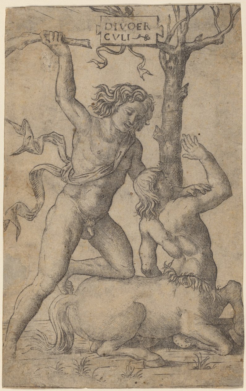 Hércules e Nesso de Marcantonio Raimondi
