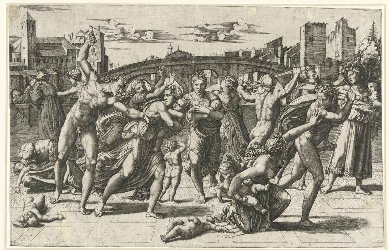 Massacre dos Inocentes Kindermoord em Belém de Marcantonio Raimondi