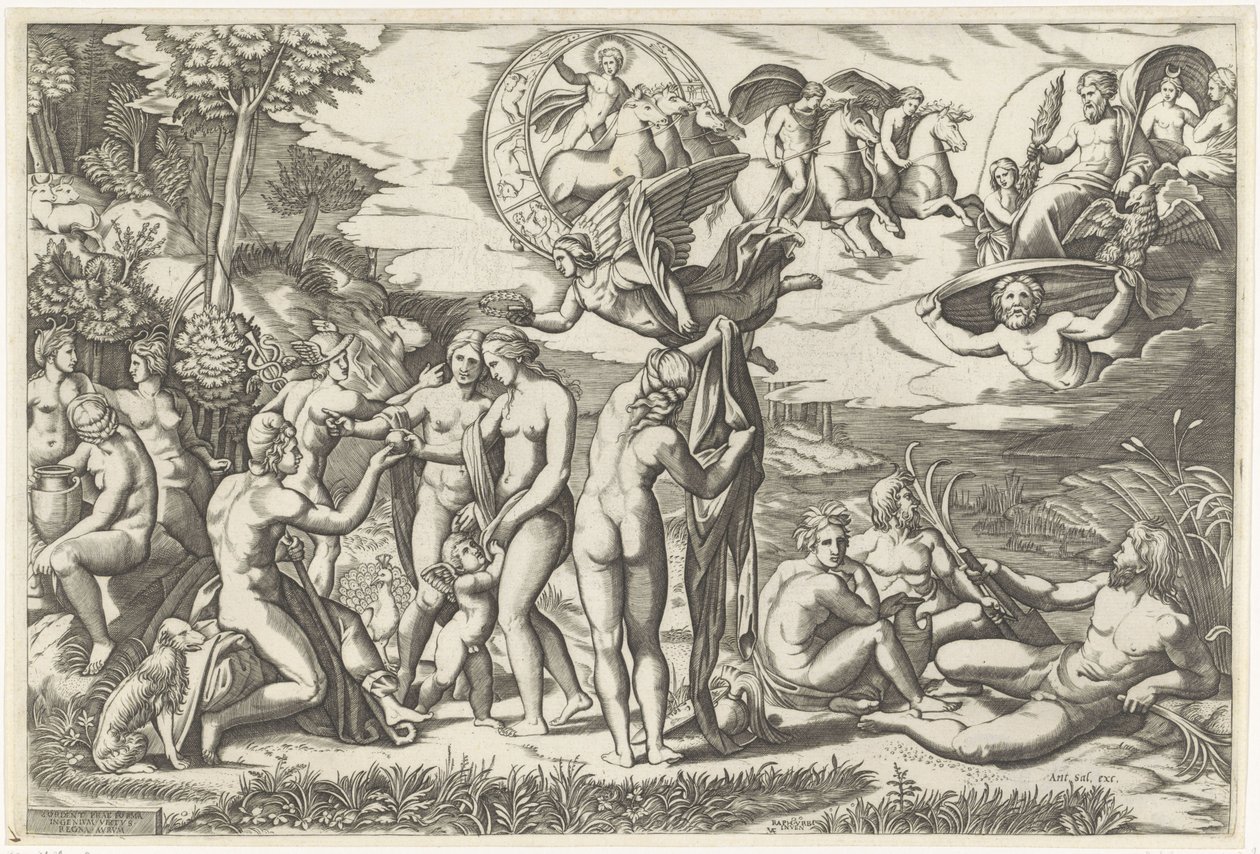 Julgamento de Paris de Marcantonio Raimondi