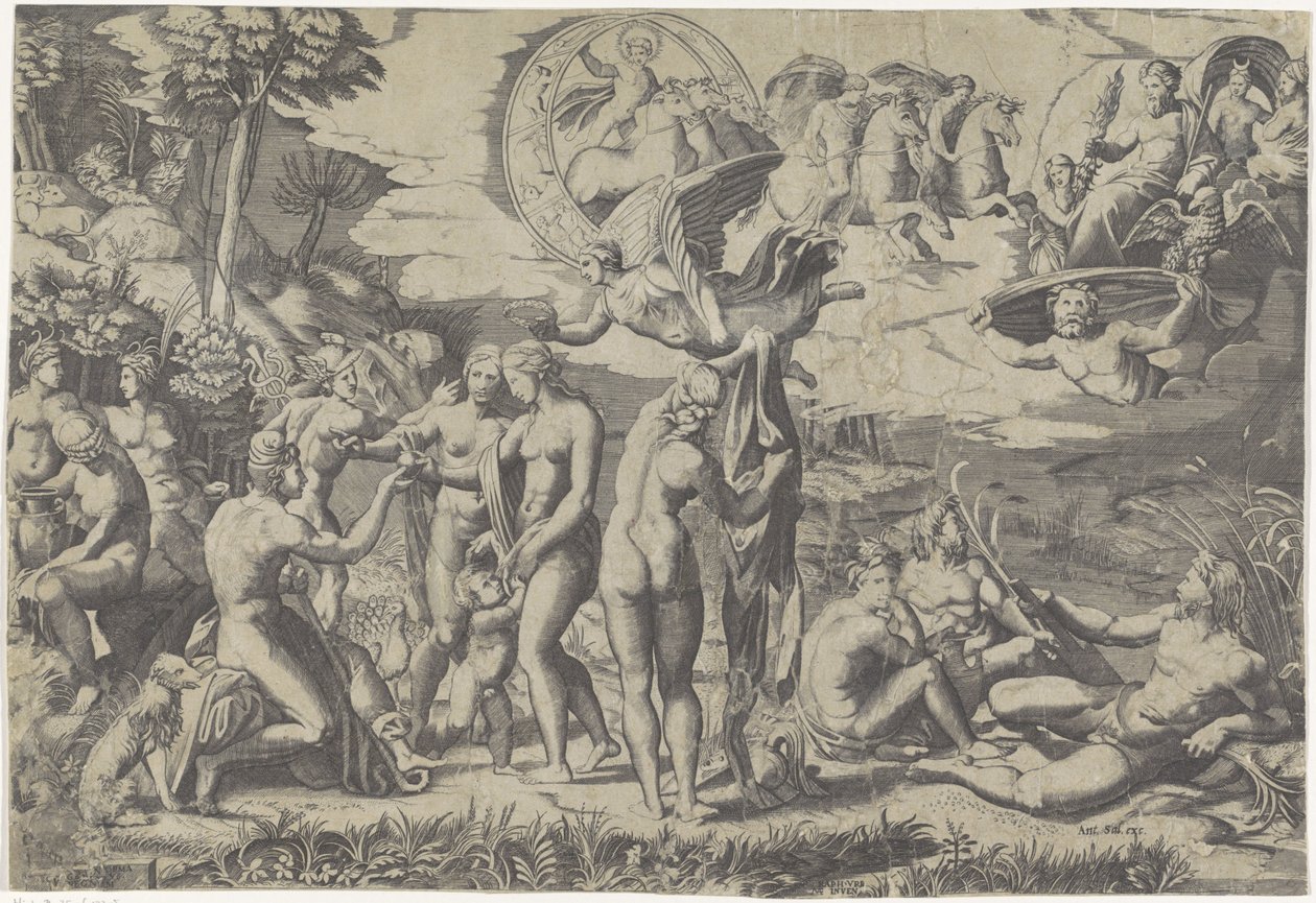 Julgamento de Paris de Marcantonio Raimondi