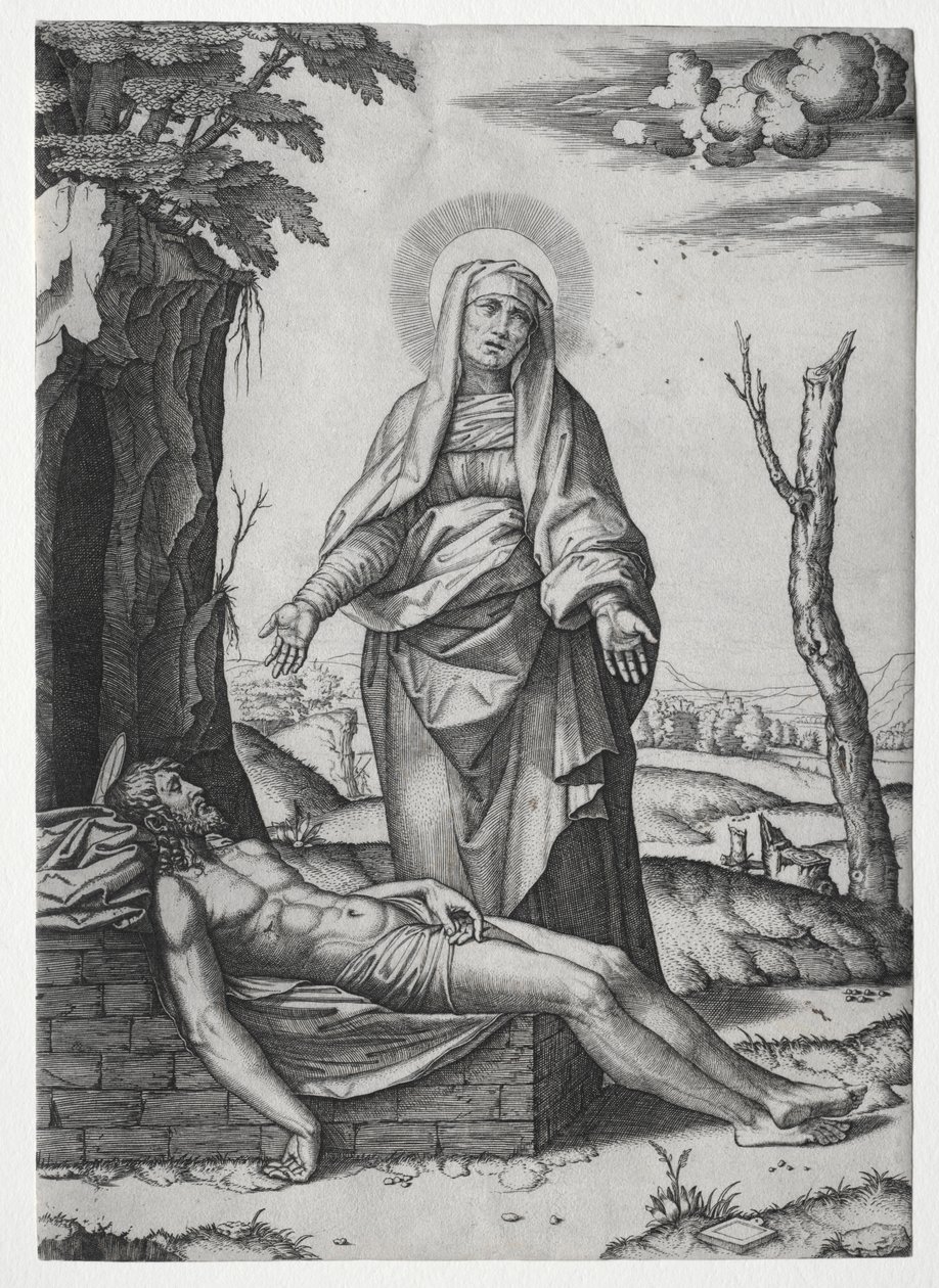 O Pieta. de Marcantonio Raimondi