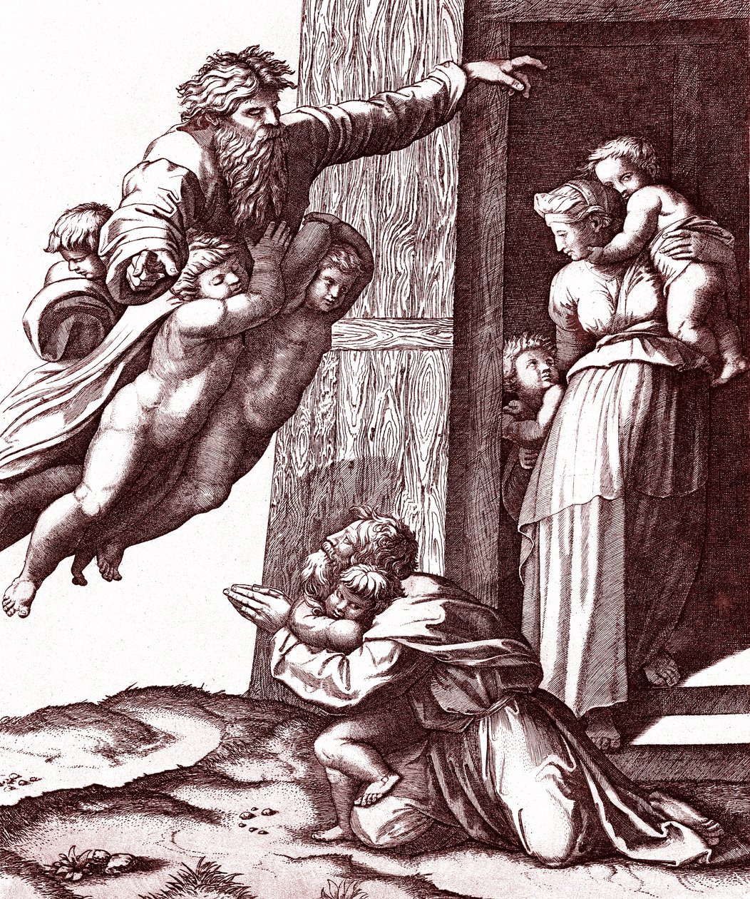 A vocação de Abraão de Marcantonio Raimondi