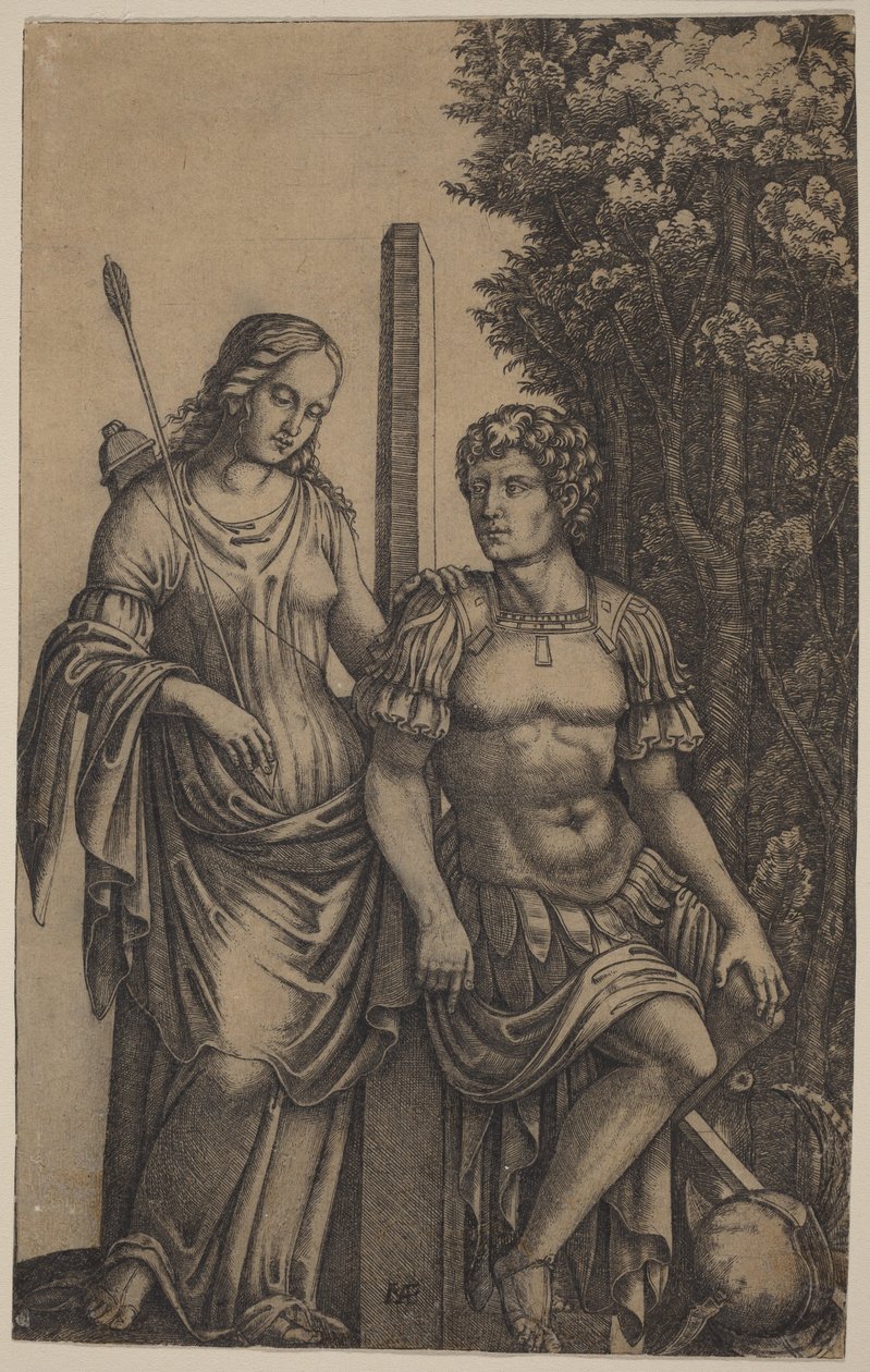 Vénus a aparecer a Enéias de Marcantonio Raimondi