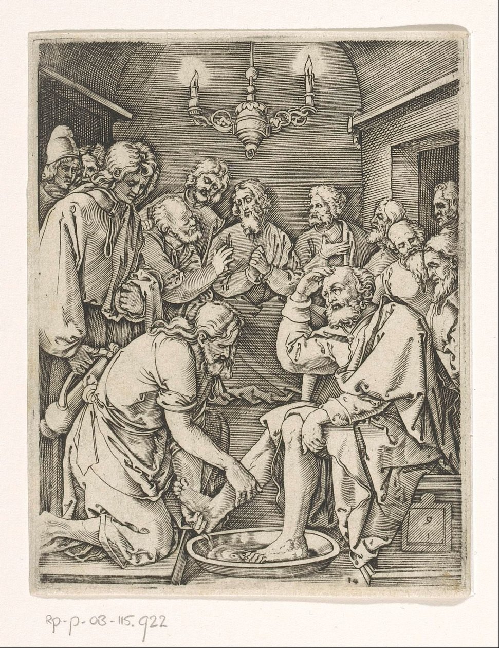 Lava-pés de Pedro Paixão de Cristo (título da série) de Marcantonio Raimondi