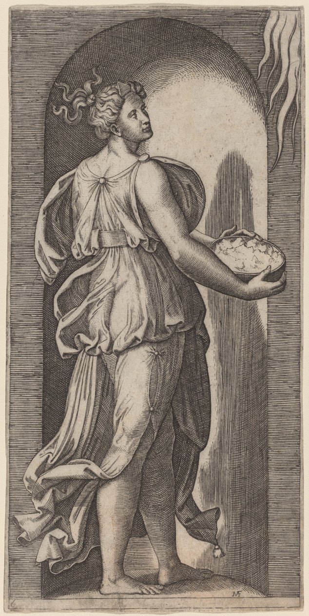 Ter esperança de Marcantonio Raimondi after Raphael