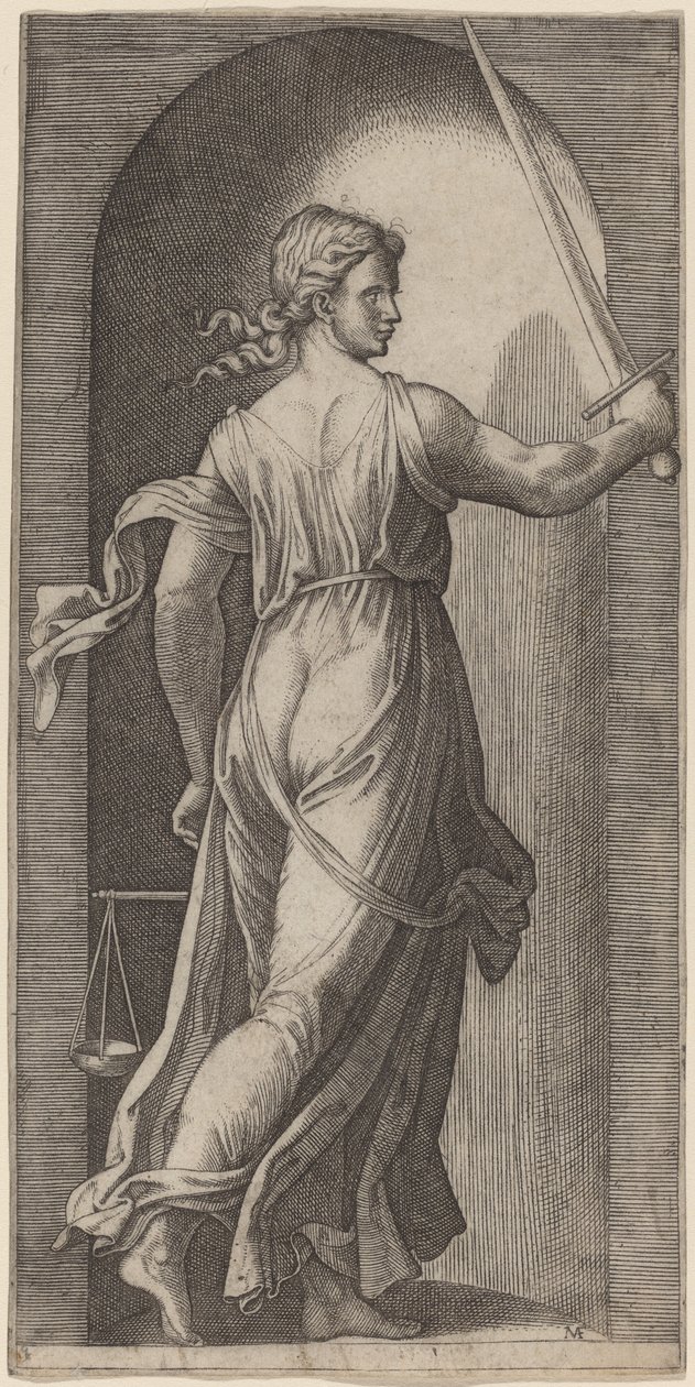 Justiça de Marcantonio Raimondi after Raphael
