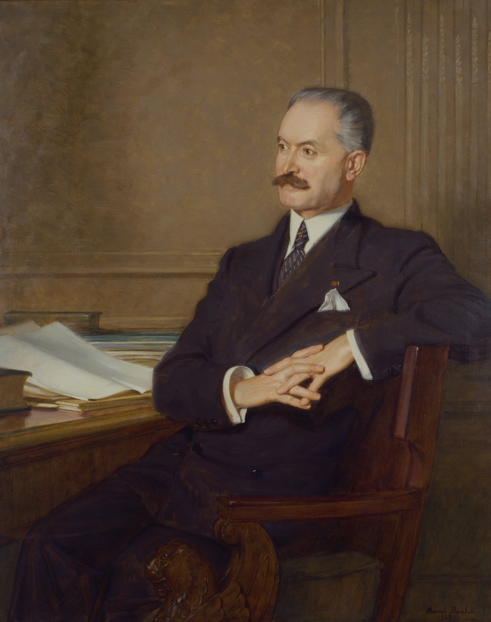 Retrato de Albert Lebrun (1871-1950) 1933 de Marcel Andre Baschet