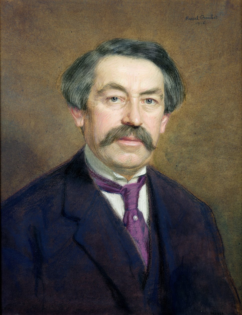 Retrato de Aristide Briand (1862-1932) 1916 (pastel sobre papel) de Marcel Andre Baschet