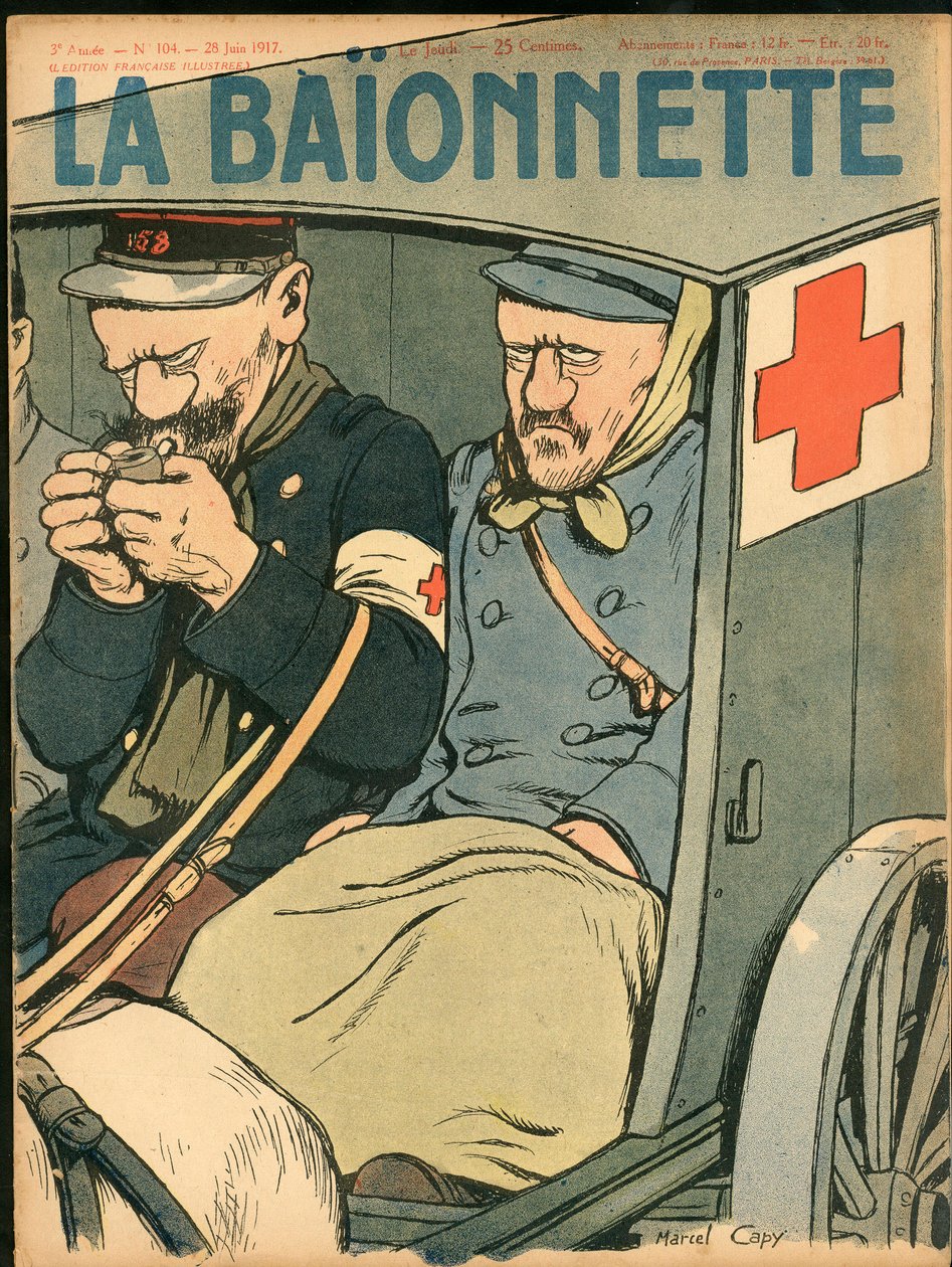 Capa de "La Baionnette", Satirical in Colours de Marcel Amable O.L. Capy