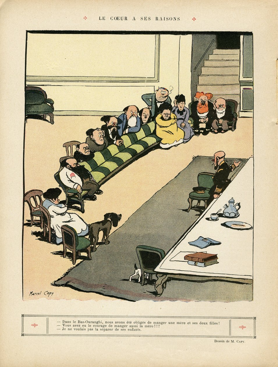 Ilustração de Marcel Capy (1865-1941) em Le Rire de Marcel Amable O.L. Capy