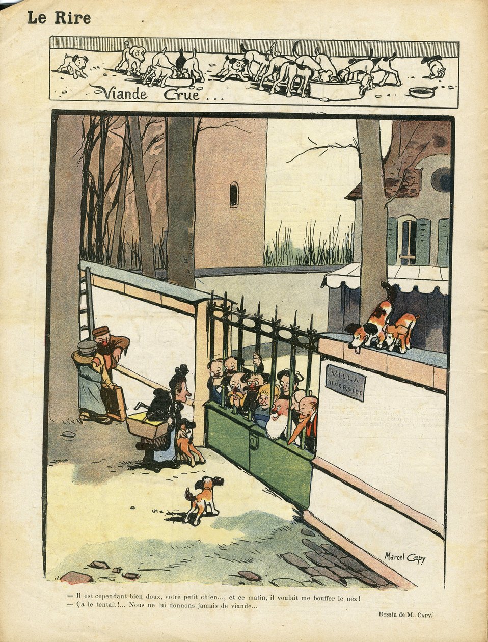 Ilustração de Marcel Capy (1865-1941) em Le Lire de Marcel Amable O.L. Capy